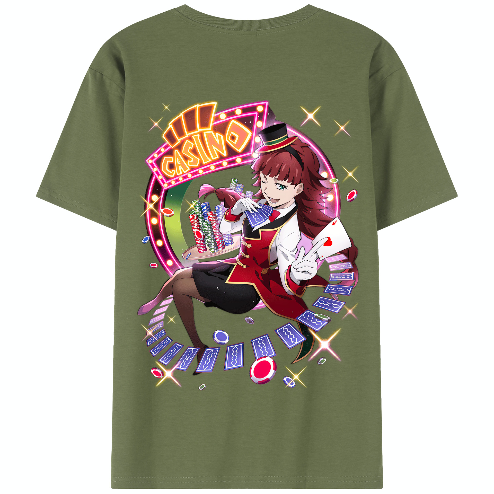 （画像用） 文豪ストレイドッグス Bungo Stray Dogs 綿100％半袖Tシャツ（背面プリント）